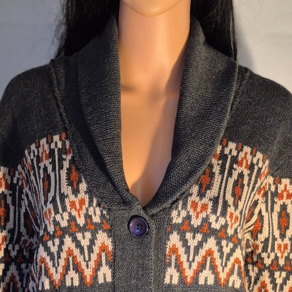 DOCKERS stylish Long sweater, button front, large pockets, Large NWT - Picture 4 of 16